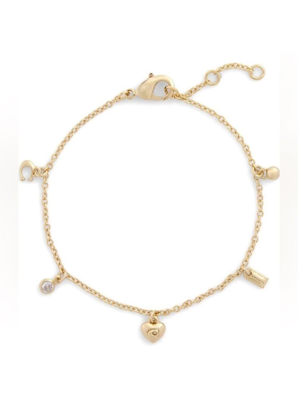 NWT COACH Charm Bracelet with Dust Bag